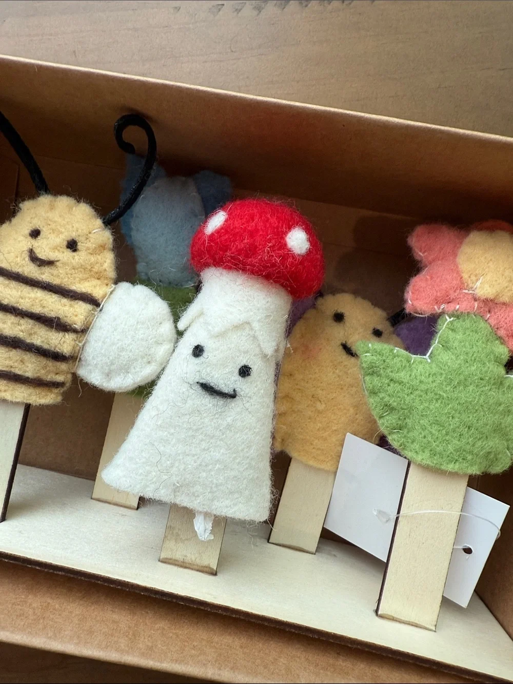 Terrain Anthropologie Felt Critter Finger Puppets Set of 5